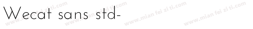 Wecat sans std字体转换